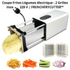 Coupe Frites Légumes électrique 2 Grilles Inox 220 V | FRENCHFRYCUTTER™ La Cuisine de Mimi