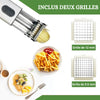 Coupe Frites Légumes électrique 2 Grilles Inox 220 V | FRENCHFRYCUTTER™ La Cuisine de Mimi