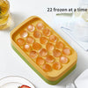 Round Ice Cube Tray With Storage Box Quick Demould Ice Cube Moulds Creative Party Bar Kitchen Square Container Cold Drink Set La Cuisine de Mimi