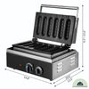 GAUFRIER ELECTRIQUE POUR HOT DOG 6 Pièces - 1500w - PRO - La Cuisine de Mimi