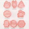 8 Pcs/Set DIY Cake Decorating Tools Christmas Cartoon Biscuit Mould Cookie Cutters Set Plastic Baking Mould Cookie Tools La Cuisine de Mimi
