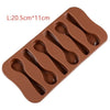 Cute Cake Mold Good Quality DIY Chocolate Six Spoons Mould Mold Silicone Baking Cake Decorating Topper Candy La Cuisine de Mimi