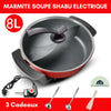 MARMITE SOUPE SHABU ELECTRIQUE 6L ou 8L - FONDUE COREENNE - La Cuisine de Mimi