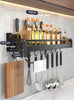 Kitchen Organizer Shelf Wall-mounted Spice Storage Rack Kitchen Knife Holder Wall Seasoning Chopstick Spoon Shovel Storage Sheif La Cuisine de Mimi