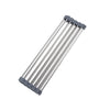 Foldable Stainless Steel Dish Drainer Roll Up Dish Drying Rack Shelf Kitchen Sink Holder Organizer Bowl Tableware Plate Storage La Cuisine de Mimi