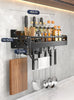 Kitchen Organizer Shelf Wall-mounted Spice Storage Rack Kitchen Knife Holder Wall Seasoning Chopstick Spoon Shovel Storage Sheif La Cuisine de Mimi