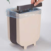 9L Folding Waste Bins Kitchen Garbage Bin Foldable Car Trash Can Wall Mounted Trashcan for Bathroom Toilet Waste Storage Bucket La Cuisine de Mimi