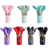 Silicone Kitchen Ware Set with Wooden Handle High Quality Non-stick Spatula Cooking Utensils La Cuisine de Mimi