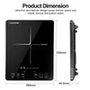 Amzchef Induction Cooker 2000W Electric induction cooktop adjustable Temperature hob Power Magnetic Cooker Hot Plates SK-CB16 La Cuisine de Mimi