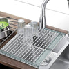 Foldable Stainless Steel Dish Drainer Roll Up Dish Drying Rack Shelf Kitchen Sink Holder Organizer Bowl Tableware Plate Storage La Cuisine de Mimi