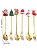 Leeseph Christmas Coffee Spoons Forks Set (4/6Pcs), Stainless Steel Spoon Forks Christmas Gifts for Kids(Red/Green Gift Box Set) La Cuisine de Mimi