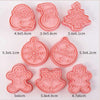 8 Pcs/Set DIY Cake Decorating Tools Christmas Cartoon Biscuit Mould Cookie Cutters Set Plastic Baking Mould Cookie Tools La Cuisine de Mimi