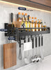 Kitchen Organizer Shelf Wall-mounted Spice Storage Rack Kitchen Knife Holder Wall Seasoning Chopstick Spoon Shovel Storage Sheif La Cuisine de Mimi