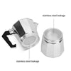 Stovetop Camping Manual Cuban Moka Pot Italian-style Espresso Coffee Pot Home Brewing Coffee Machine Hand-brewed Coffee Tool La Cuisine de Mimi