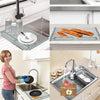 Foldable Stainless Steel Dish Drainer Roll Up Dish Drying Rack Shelf Kitchen Sink Holder Organizer Bowl Tableware Plate Storage La Cuisine de Mimi