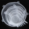 6PCS Adaptable Lid Silicone Cover Food Caps Elastic Stratchy Fresh Microwave Lids Stretch Silicone Cover For kitchen accessories La Cuisine de Mimi