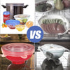 6PCS Adaptable Lid Silicone Cover Food Caps Elastic Stratchy Fresh Microwave Lids Stretch Silicone Cover For kitchen accessories La Cuisine de Mimi