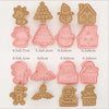 8 Pcs/Set DIY Cake Decorating Tools Christmas Cartoon Biscuit Mould Cookie Cutters Set Plastic Baking Mould Cookie Tools La Cuisine de Mimi