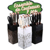 Ensemble de 7pcs de Couteaux de Cuisine avec Aiguiseur La Cuisine de Mimi