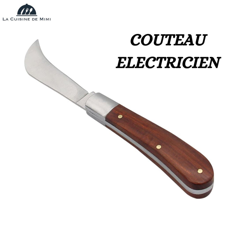 Couteau Inox à champignons, à papier peint, pour électricien. La Cuisine de Mimi