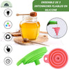3 FOLDABLE FUNNEL™⎮ENSEMBLE DE 3 ENTONNOIRS PLIABLES EN SILICONE La Cuisine de Mimi