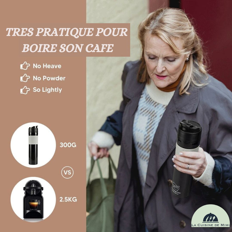 Mini Cafetière de Voyage - MiniExpresso™ la cuisine de mimi