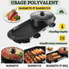 Fondue Coréenne Gril Électrique De Table Antiadhésif 2 en 1 La Cuisine de Mimi