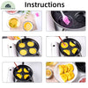 POÊLE A OEUFS/PANCAKES/BLINIS 4/7 TROUS La Cuisine de Mimi