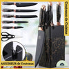 Ensemble de 7pcs de Couteaux de Cuisine avec Aiguiseur La Cuisine de Mimi