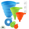 3 FOLDABLE FUNNEL™⎮ENSEMBLE DE 3 ENTONNOIRS PLIABLES EN SILICONE La Cuisine de Mimi