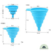 3 FOLDABLE FUNNEL™⎮ENSEMBLE DE 3 ENTONNOIRS PLIABLES EN SILICONE La Cuisine de Mimi