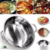 FONDUE CHINOISE SHABU™⎮Marmite Chinoise Inoxydable 2 compartiments La Cuisine de Mimi