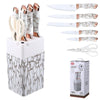 Ensemble de 7pcs de Couteaux de Cuisine avec Aiguiseur La Cuisine de Mimi