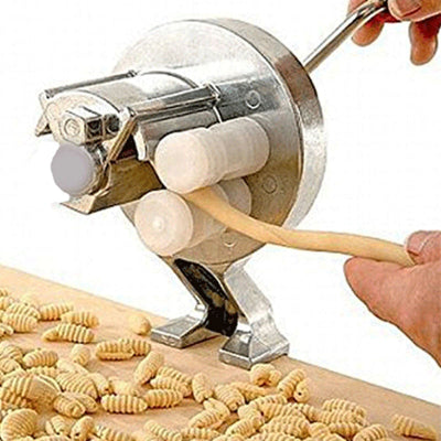 Machine à Pâtes Manuelle 6 En 1 Inox – Presse Raviolis, Nouilles, Lasagnes – Accessoire Robot Culinaire