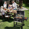 Barbecue Charbon XXL avec Fumoir & Roues | Grill Jardin Premium La Cuisine de Mimi