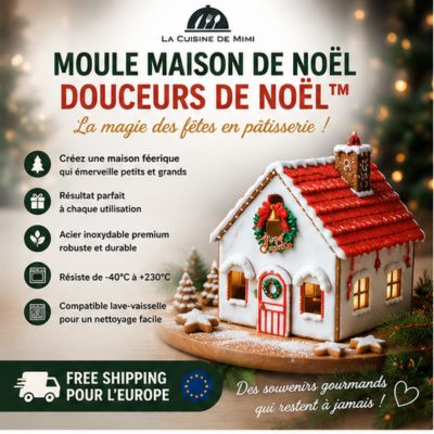 Moule Maison de Noël - Douceurs de Noël™ | Féerique la cuisine de mimi