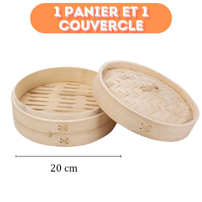 Panier de cuisson à vapeur en bambou, Dim Sum, poisson, riz, légumes |STEAMBAMBOO™ La Cuisine de Mimi