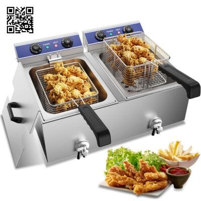 Friteuse électrique pro | ProFry™ | Double Cuve La Cuisine de Mimi