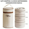 Kit 3 Boîtes à Lunch Isothermes | Conservation Repas | ThermaKeep La Cuisine de Mimi