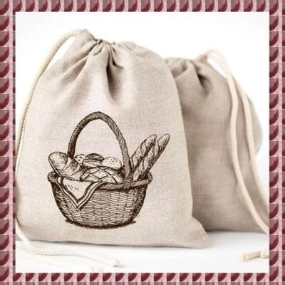 2 Sacs à Pains | Lin Naturel Antibactérien La Cuisine de Mimi
