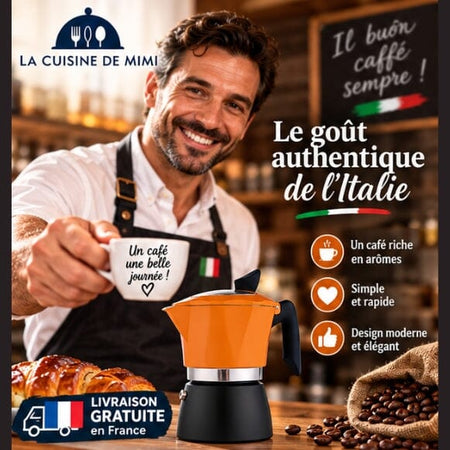 Cafetière Italienne | Aluminium Expresso La Cuisine de Mimi
