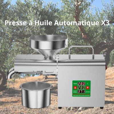 Presse à Huile Automatique X3 | Machine Intelligente Multifonction | Usage Domestique & Commerciall | EcoPress La Cuisine de Mimi