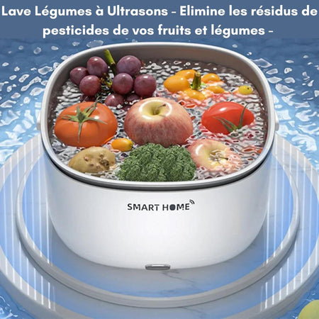 Lave Légumes à Ultrasons - Elimine les résidus de pesticides de vos fruits et légumes - Pour une cuisine saine ⎮IONSOH™ La Cuisine de Mimi
