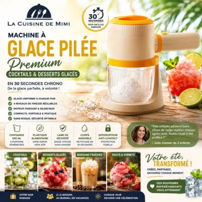 Machine à Glace Pilée Premium | Cocktails & Desserts | Pro La Cuisine de Mimi