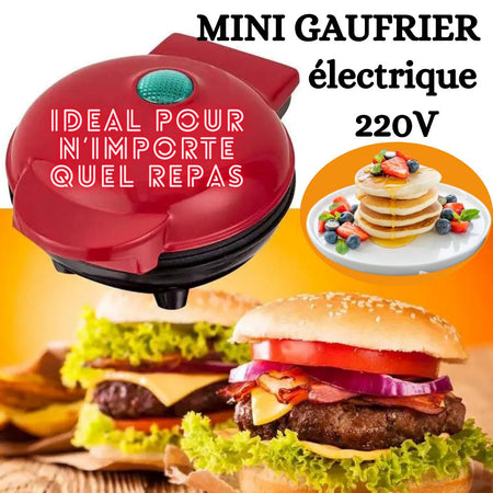 Mini gaufrier électrique pour petit déjeuner, Crêpes, Oeufs, Sandwich | BREAKHAMB™ La Cuisine de Mimi