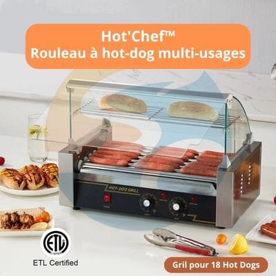 Gril à hot dog | Hot’Chef™ La Cuisine de Mimi