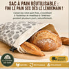 Sac à pain | Cire d'abeille réutilisable La Cuisine de Mimi