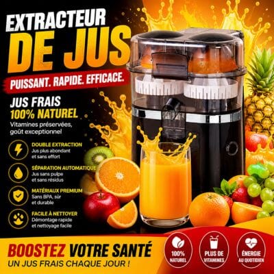 Extracteur de jus | Double Tête Silencieux La Cuisine de Mimi