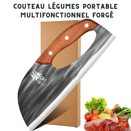 Couteau à légumes multifonctionnel forgé | VEGKNIFE™ - La Cuisine de Mimi