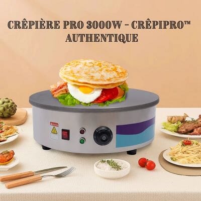 Crêpière Pro 3000W | CrêpiPro™ | Authentique La Cuisine de Mimi